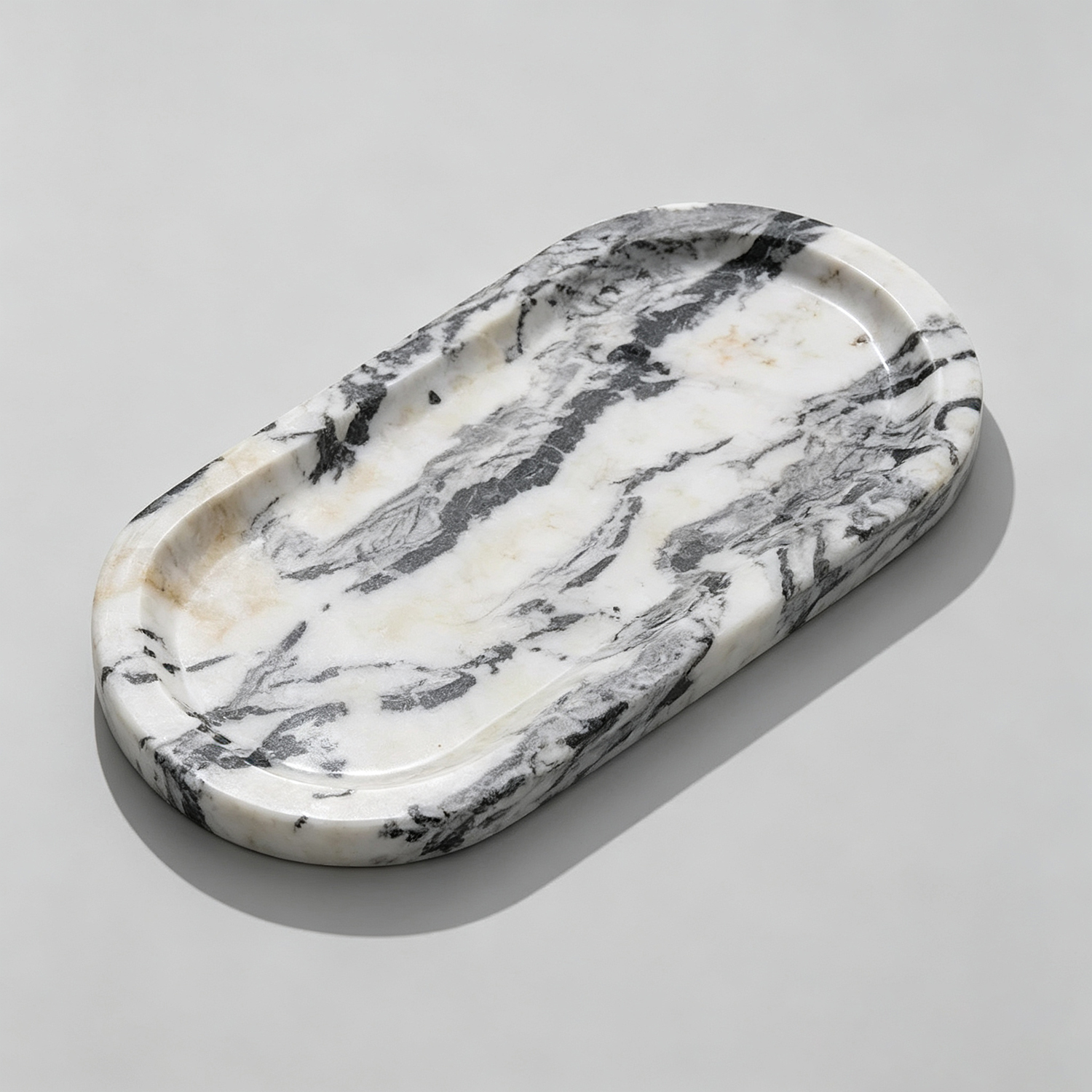 Marble Catchall Tray Set, Jewelry Tray, Vanity Organizer, Coffee Serving Tray, Marble Trinket Dish, Ring Holder, Bedside Decor, Luxury Gift